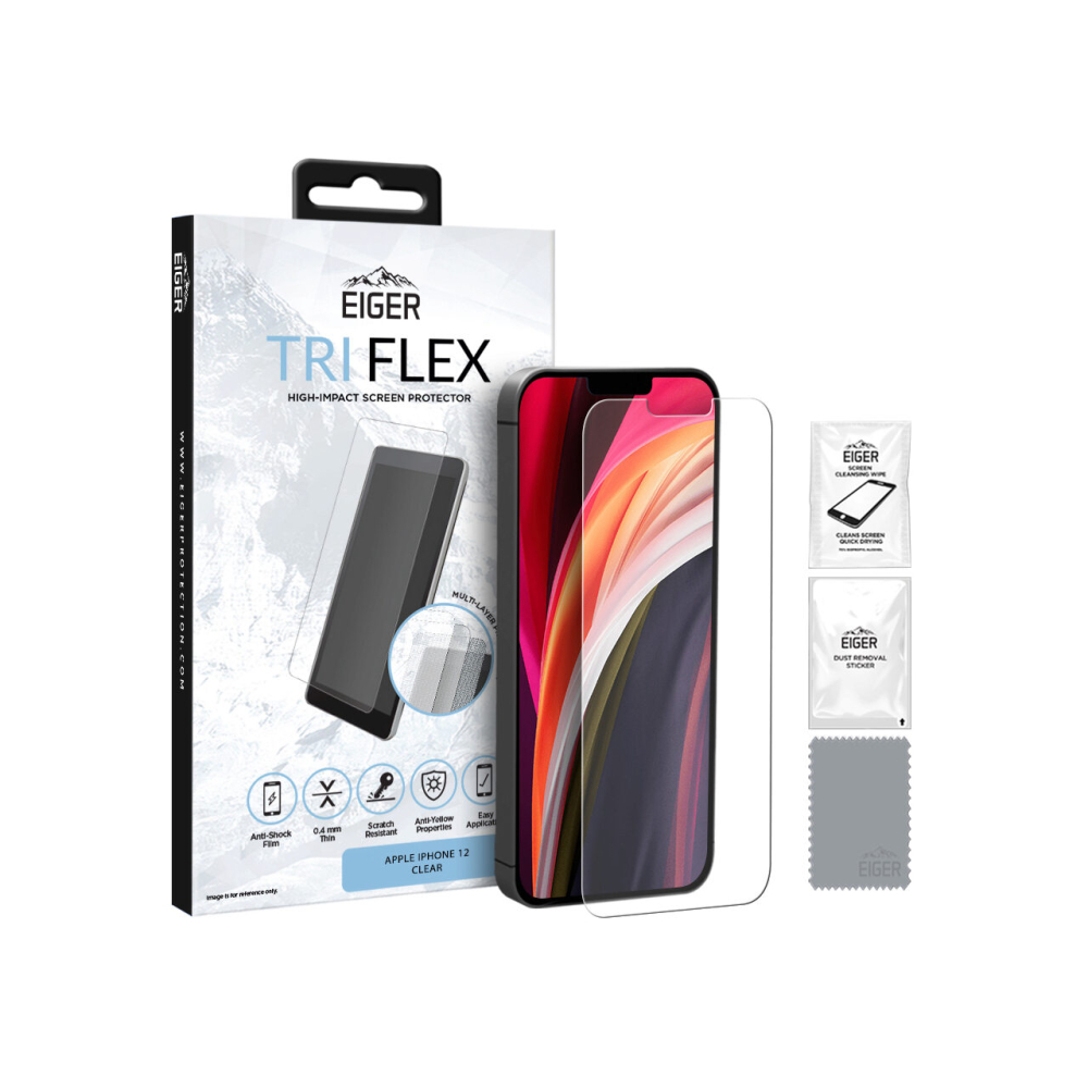 Folie iPhone 12 Mini Eiger Clear Tri Flex [2]