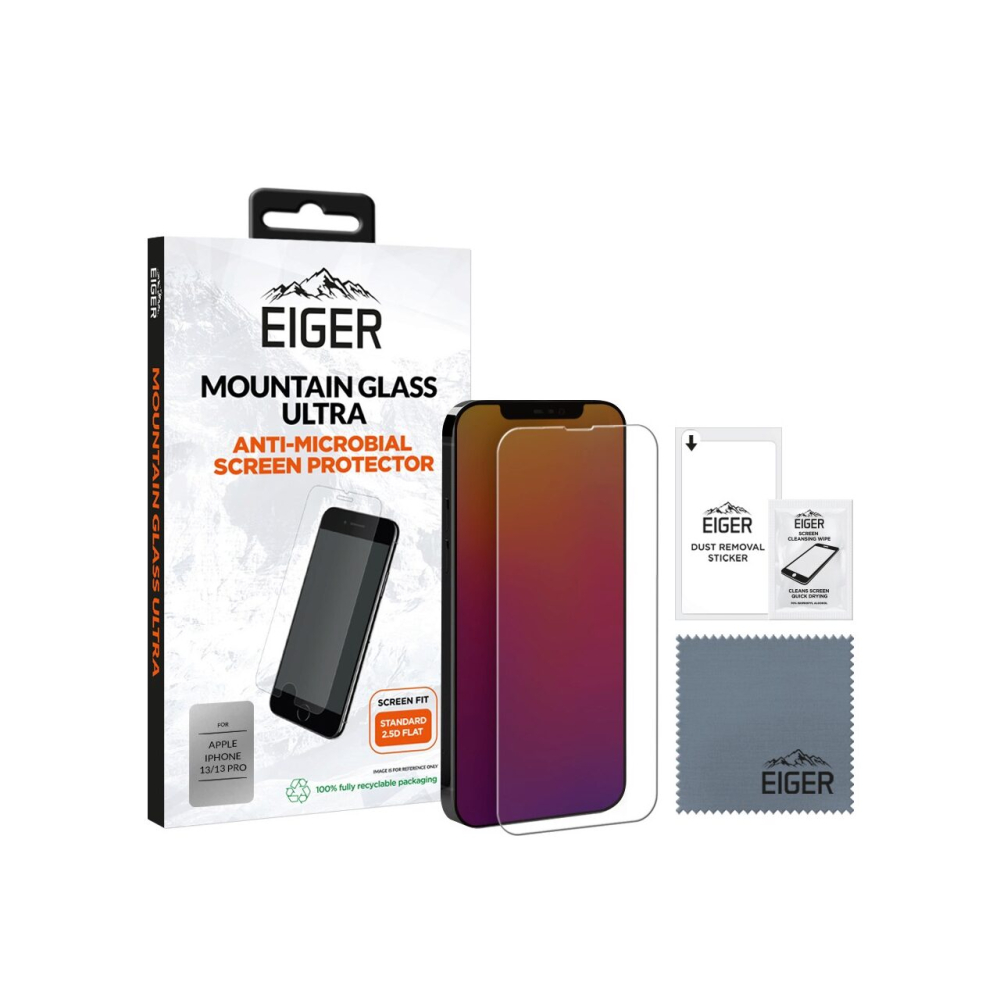 Folie iPhone 13 / 13 Pro Eiger Sticla  Mountain Glass Ultra Clear [3]