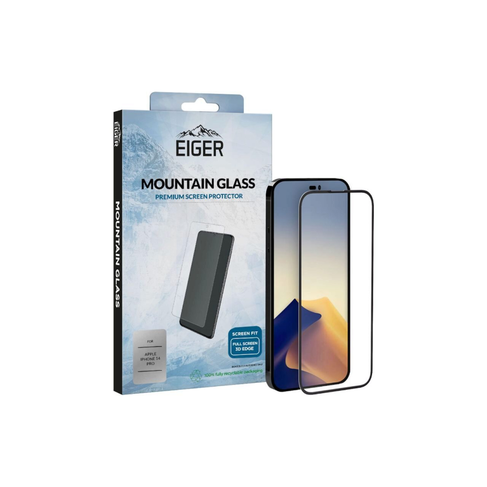 Folie iPhone 14 Pro Eiger Sticla 3D Mountain Glass Clear [4]