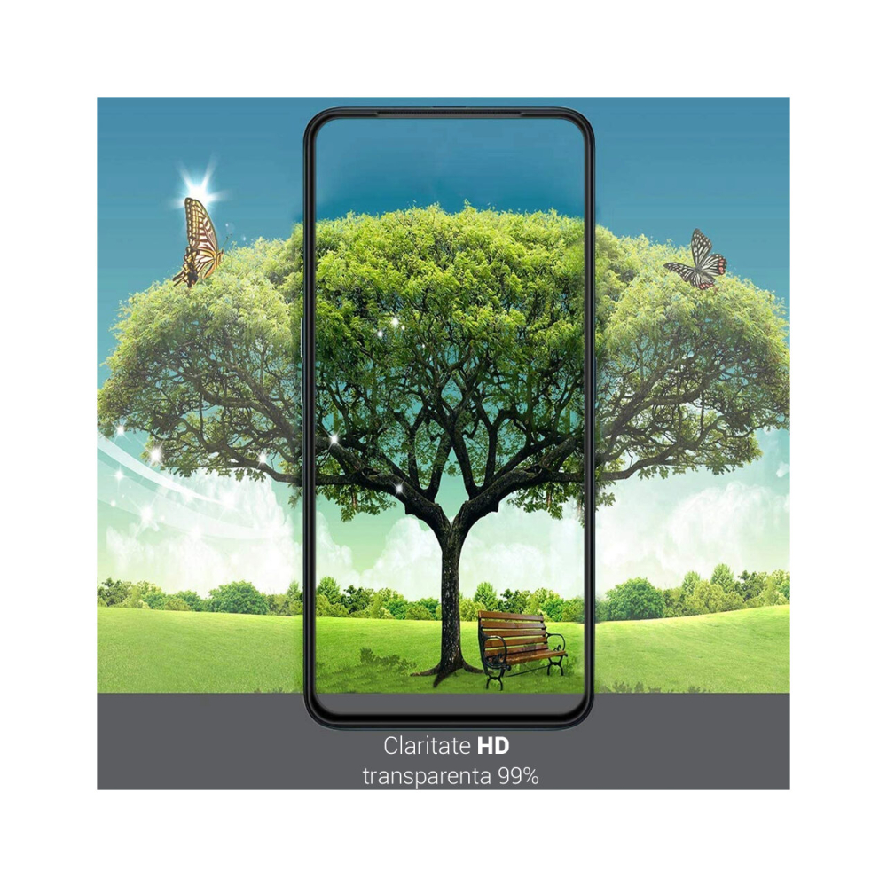 Folie Oppo Reno3 Pro 5G Lemontti Sticla Curbata 3D Black [3]