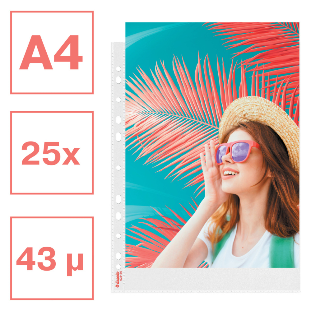 Folie protectie a4 43 microni 25/set reciclabila colour'breeze esselte [3]