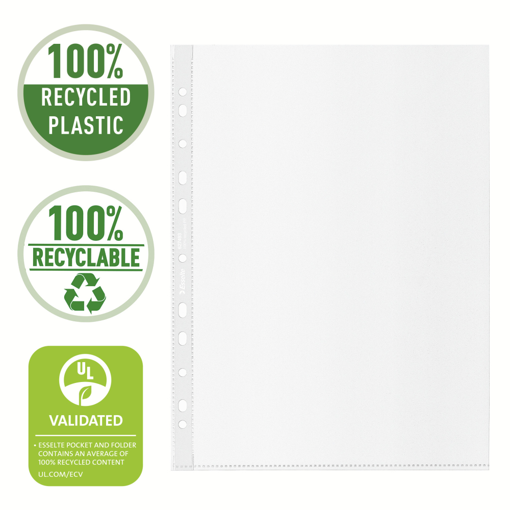 Folie protectie a4 70 microni 100/set recycled esselte [2]