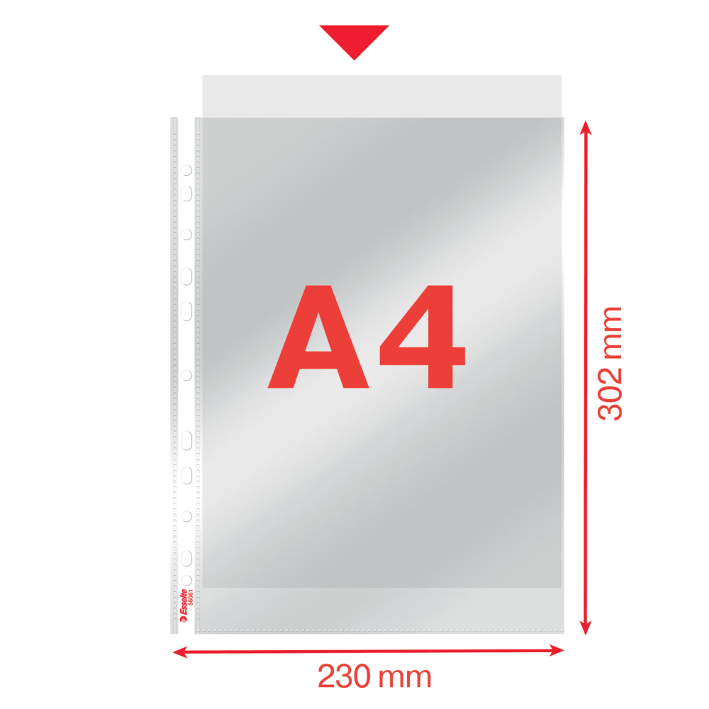 Folie protectie a4 cristal 55 microni 10/set esselte [4]