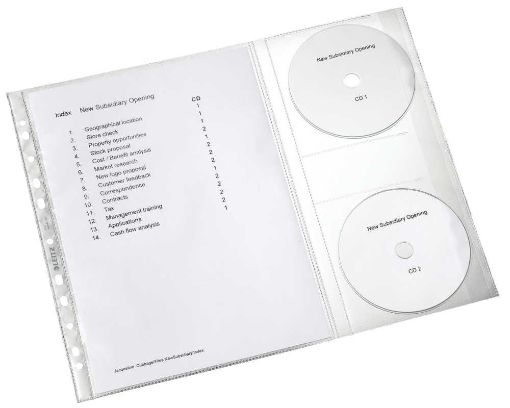 Folie protectie a4 cu perforatii 5/set tip proiect leitz [2]
