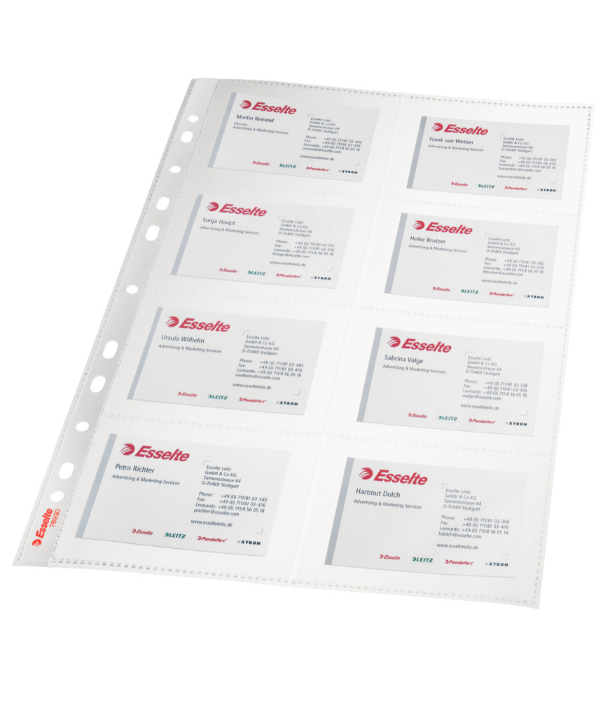 Folie protectie a4 pentru carti de vizita 10/set 105 microni ess [2]