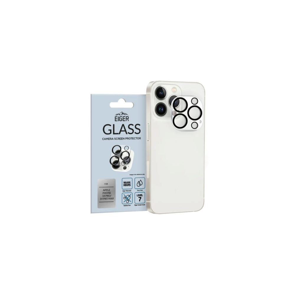 Folie Sticla Camera iPhone 14 Pro / 14 Pro Max Eiger 3D Glass GRSClear [2]
