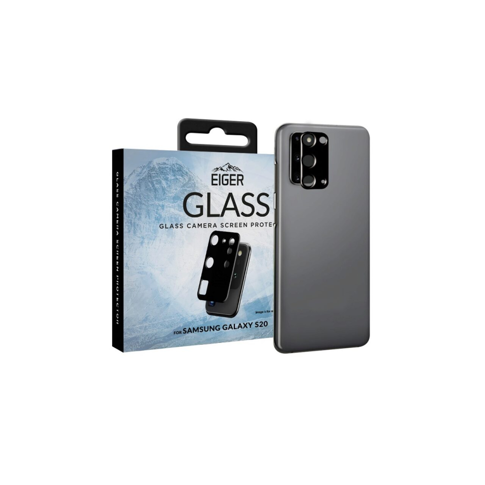 Folie Sticla Camera Samsung Galaxy S20 Eiger Glass Clear Black [3]