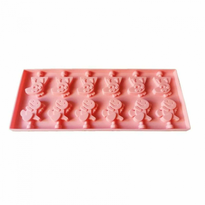 Forme de silicon pentru acadele, Peppa Pig si Dino - Micostore.ro [3]