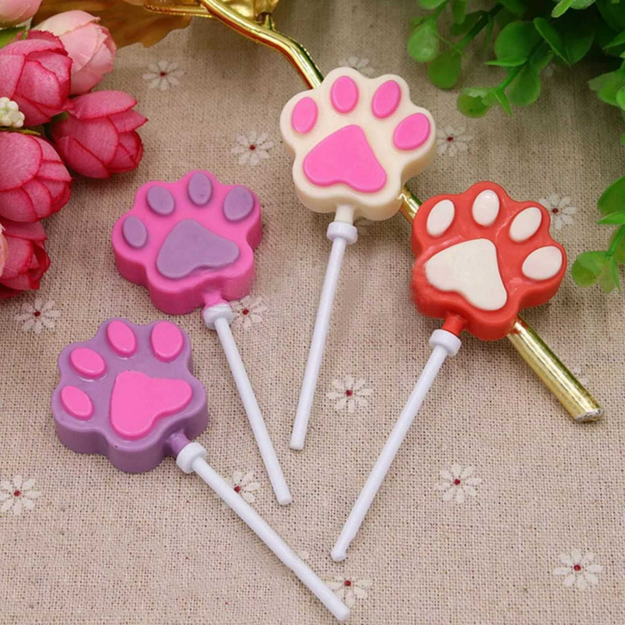 Forme de silicon pentru acadele, lollipop, Labute Catelus [5]