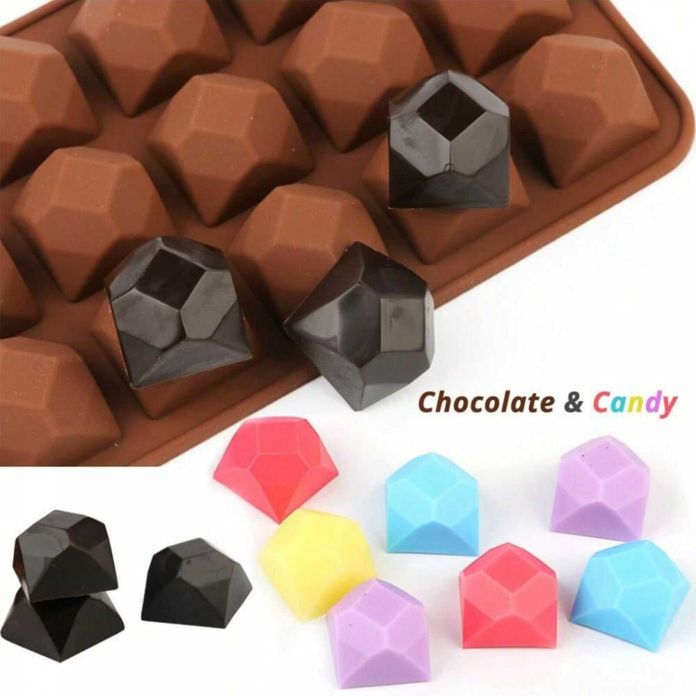 Forma ciocolata din silicon, Diamante - Micostore.ro [4]