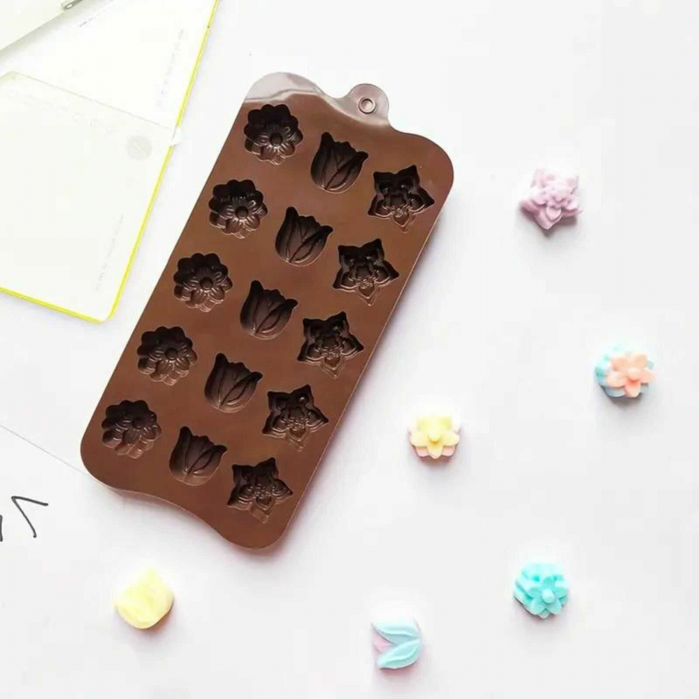 Forma ciocolata din silicon, Flori - Micostore.ro [5]