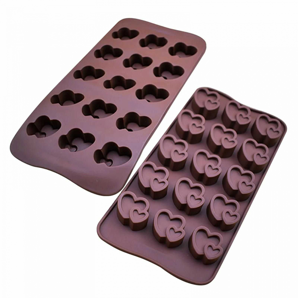 Forma ciocolata din silicon, Inimioare - Micostore.ro [3]