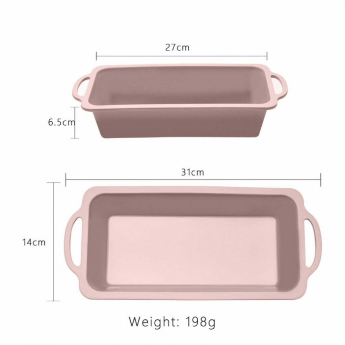Forma pentru cozonac, chec, din silicon, Roz - Micostore.ro [10]