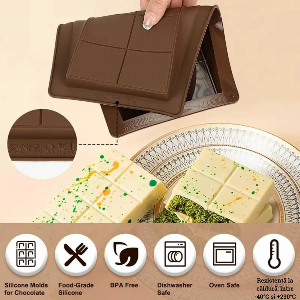 Forma din Silicon pentru Prajitura si Ciocolata Dubai - Micostore [9]