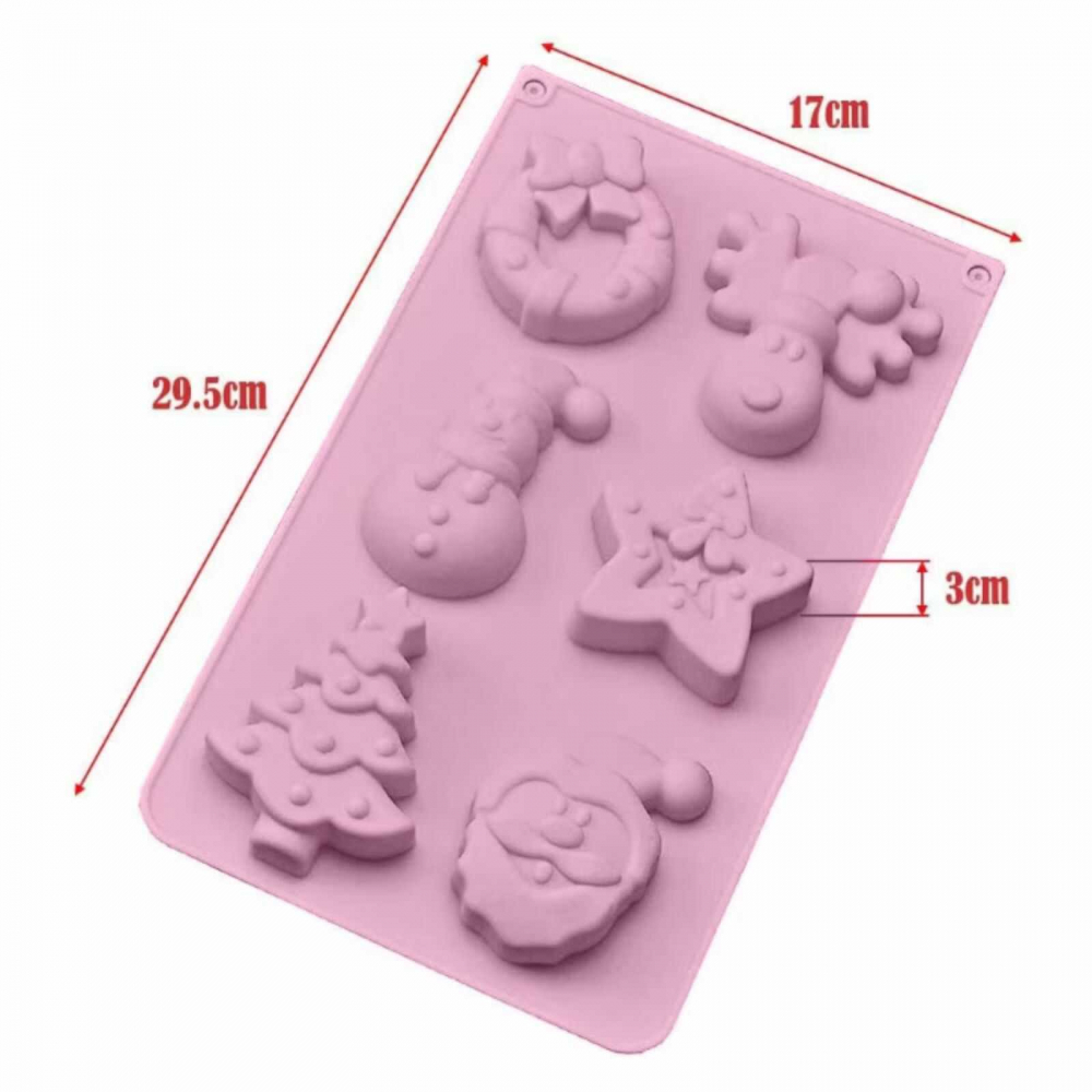 Formă Silicon Crăciun pentru Ciocolată, Prajituri, Turta Dulce [5]