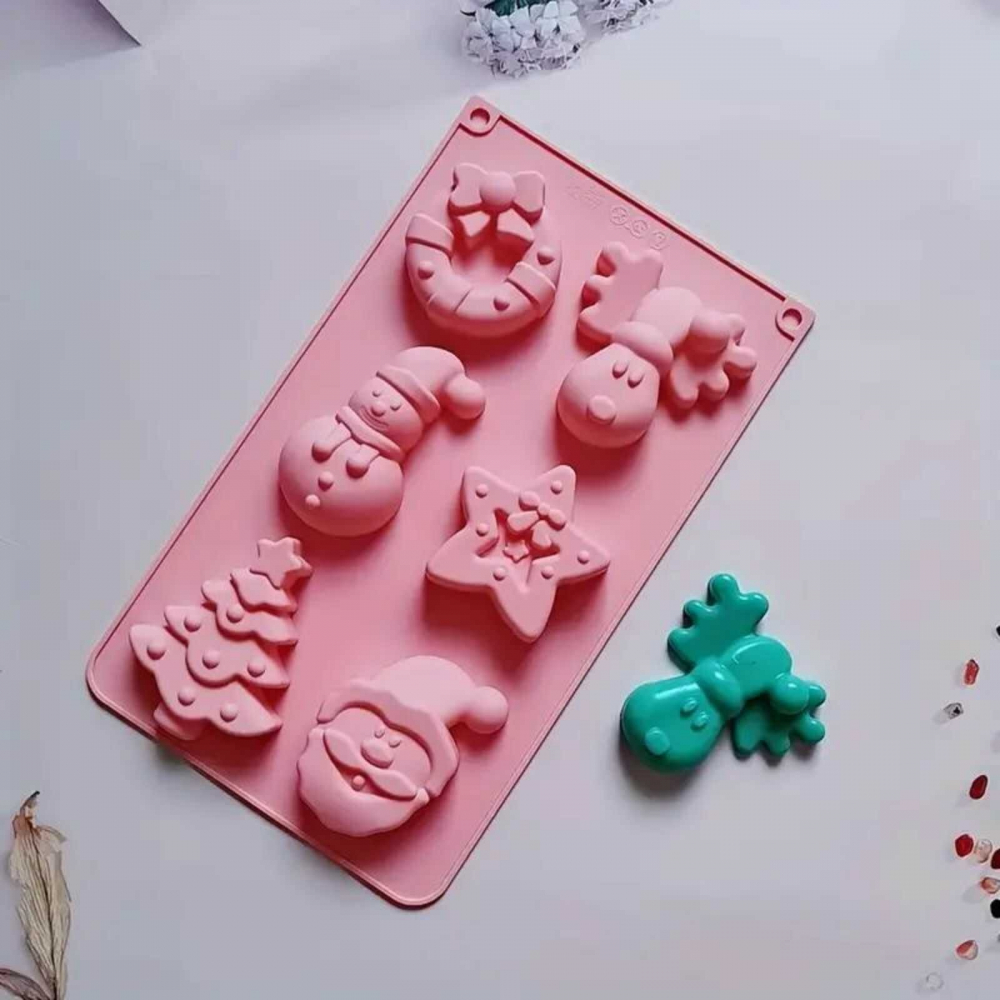Formă Silicon Crăciun pentru Ciocolată, Prajituri, Turta Dulce [4]