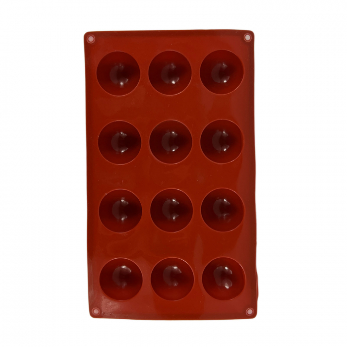 Forma de silicon acadele, cu 12 sfere mari, Maro - Micostore.ro [3]