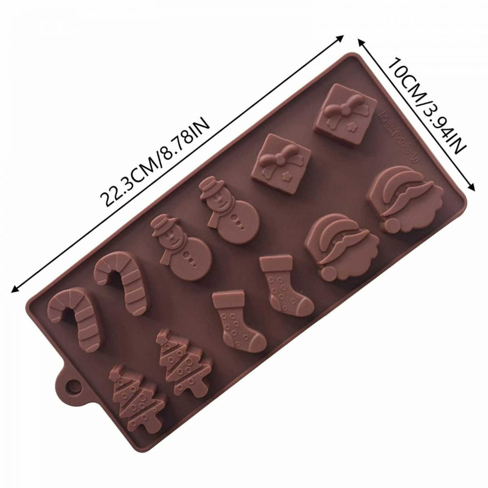 Forma de Silicon pentru Ciocolată, Matrita 12 Cavitati, Craciun - Micostore [7]