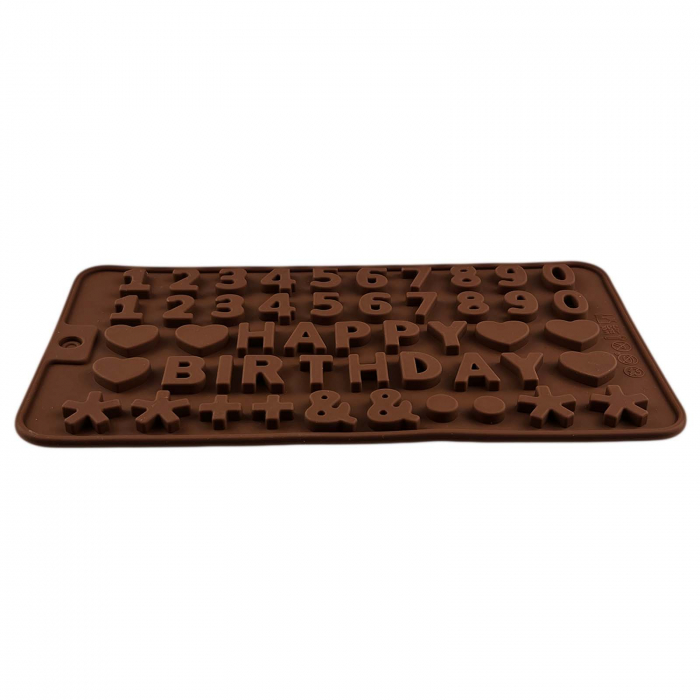 Forma silicon pentru jeleuri si ciocolata, Model Happy Birthday [7]
