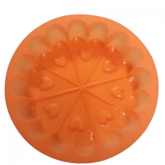 Tava in forma de inima din silicon pentru tarte, tort si prajituri [3]