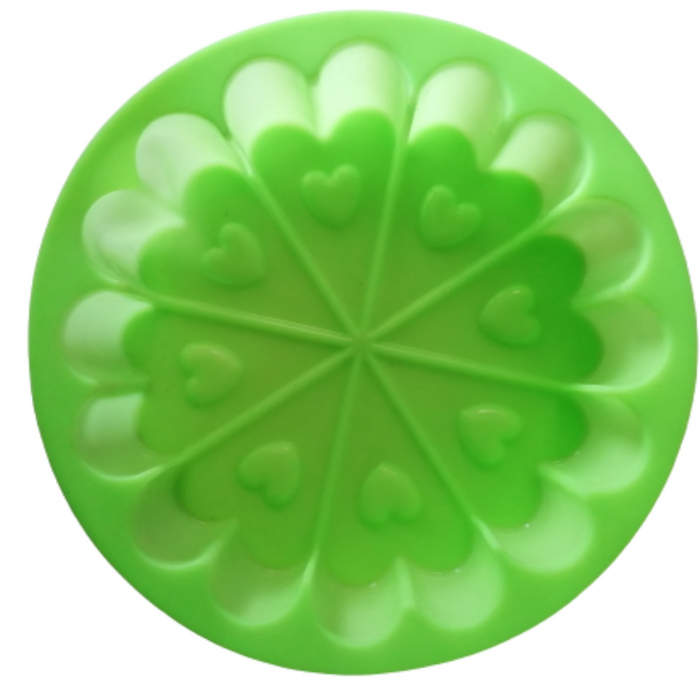 Tava in forma de inima din silicon pentru tarte, tort si prajituri [2]