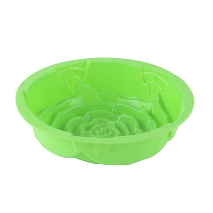 Tava trandafir din silicon pentru tarte, tort si prajituri [4]