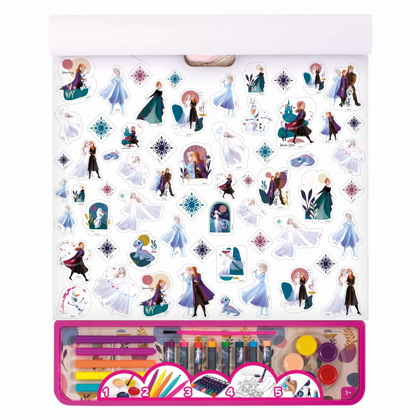 Set pictura si desen, Giga Block 5 in 1, Frozen, 3 ani+, varsta de la 3 ani la 12 ani [4]