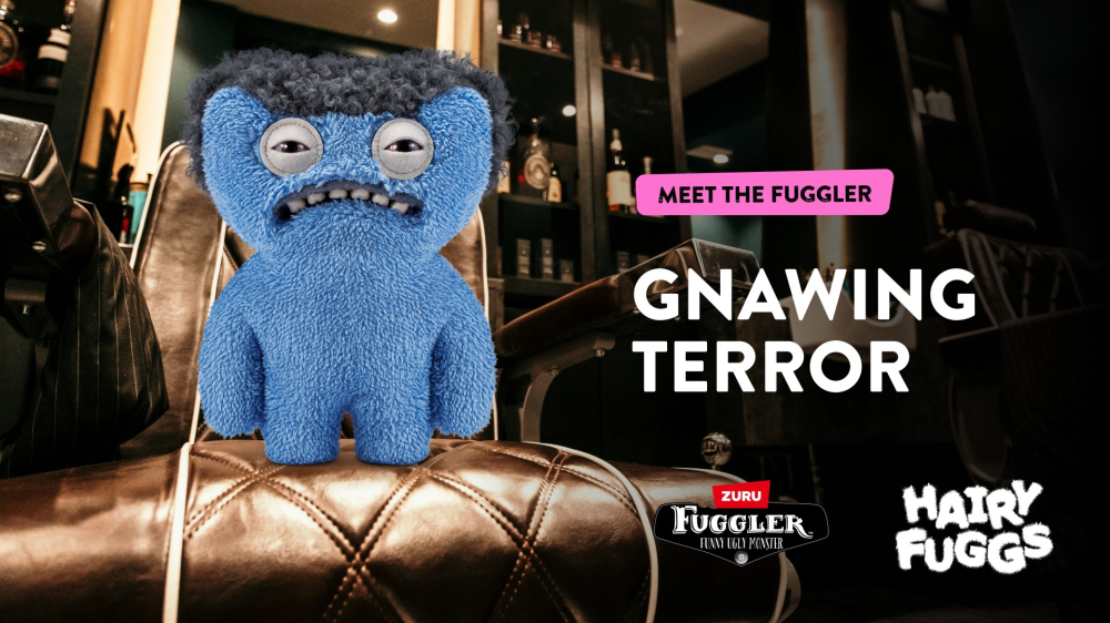 Fuggler - Jucarie de plus, 23 cm - Ciudateii cu par, Gnawling Terror - Wig- Teal copii varsta 3-5 ani|5-7 ani|7-9 ani|9-12 ani|12-14 ani|14-18 ani [2]