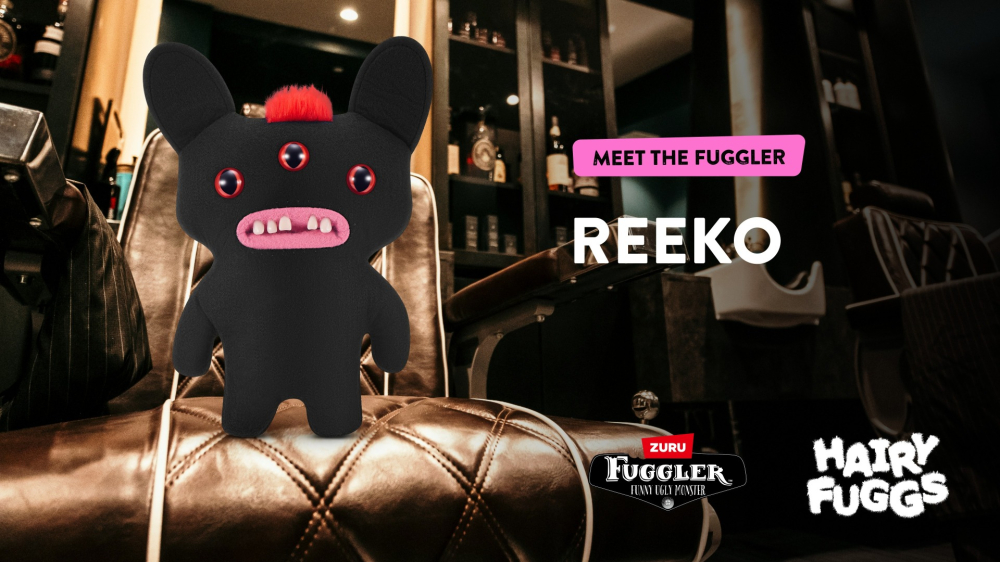 Fuggler - Jucarie de plus, 23 cm - Ciudateii cu par, Reeko - Mohawk - BlackÂ  copii varsta 3-5 ani|5-7 ani|7-9 ani|9-12 ani|12-14 ani|14-18 ani [2]