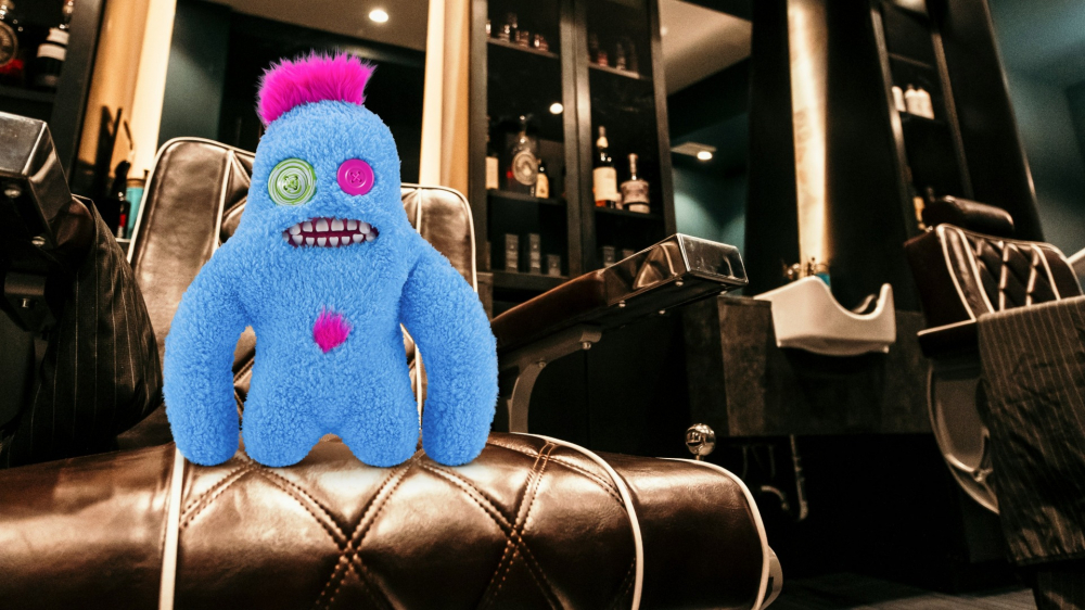 Fuggler - Jucarie de plus, 23 cm - Ciudateii cu par, Sasquoosh - Tuft - Blue copii varsta 3-5 ani|5-7 ani|7-9 ani|9-12 ani|12-14 ani|14-18 ani [3]