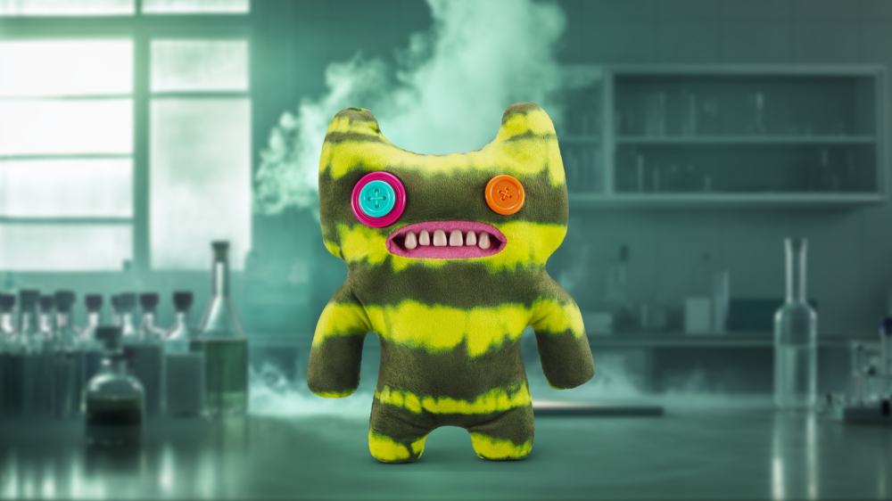 Fuggler - Jucarie de plus, 23 cm - Ciudateii din laborator, INDECISIVE MONSTER copii varsta 3 ani + [2]