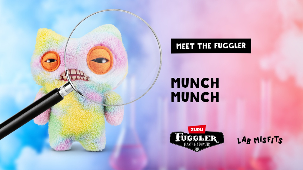 Fuggler - Jucarie de plus, 23 cm - Ciudateii din laborator, MUNCH MUNCH copii varsta 3 ani + [6]