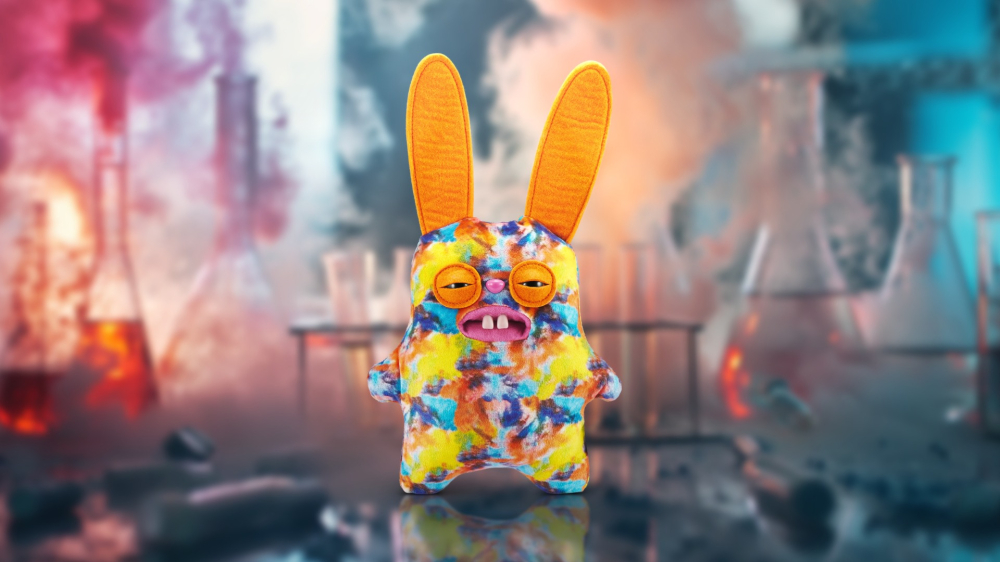Fuggler - Jucarie de plus, 23 cm - Ciudateii din laborator, RABID RABBIT copii varsta 3 ani + [2]