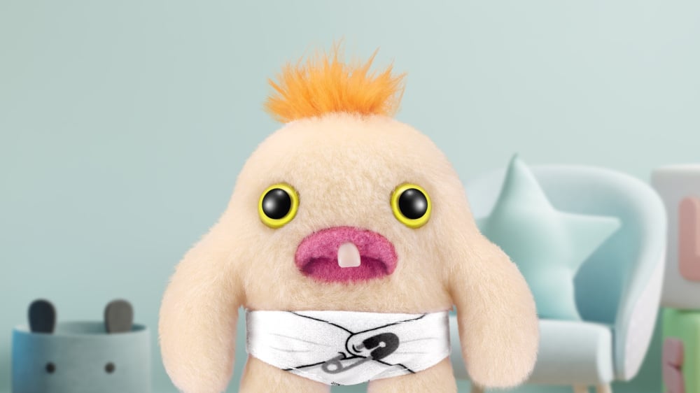 Fuggler - Jucarie de plus, 9 cm - Bebe ciudatei, Mr Needles copii varsta 3 ani + [2]