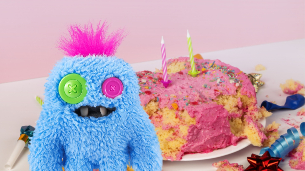 Fuggler - Jucarie de plus, 9 cm - Bebe ciudatei, S4 SaBQuoosh - blue copii varsta 3-5 ani|5-7 ani|7-9 ani|9-12 ani|12-14 ani|14-18 ani [3]