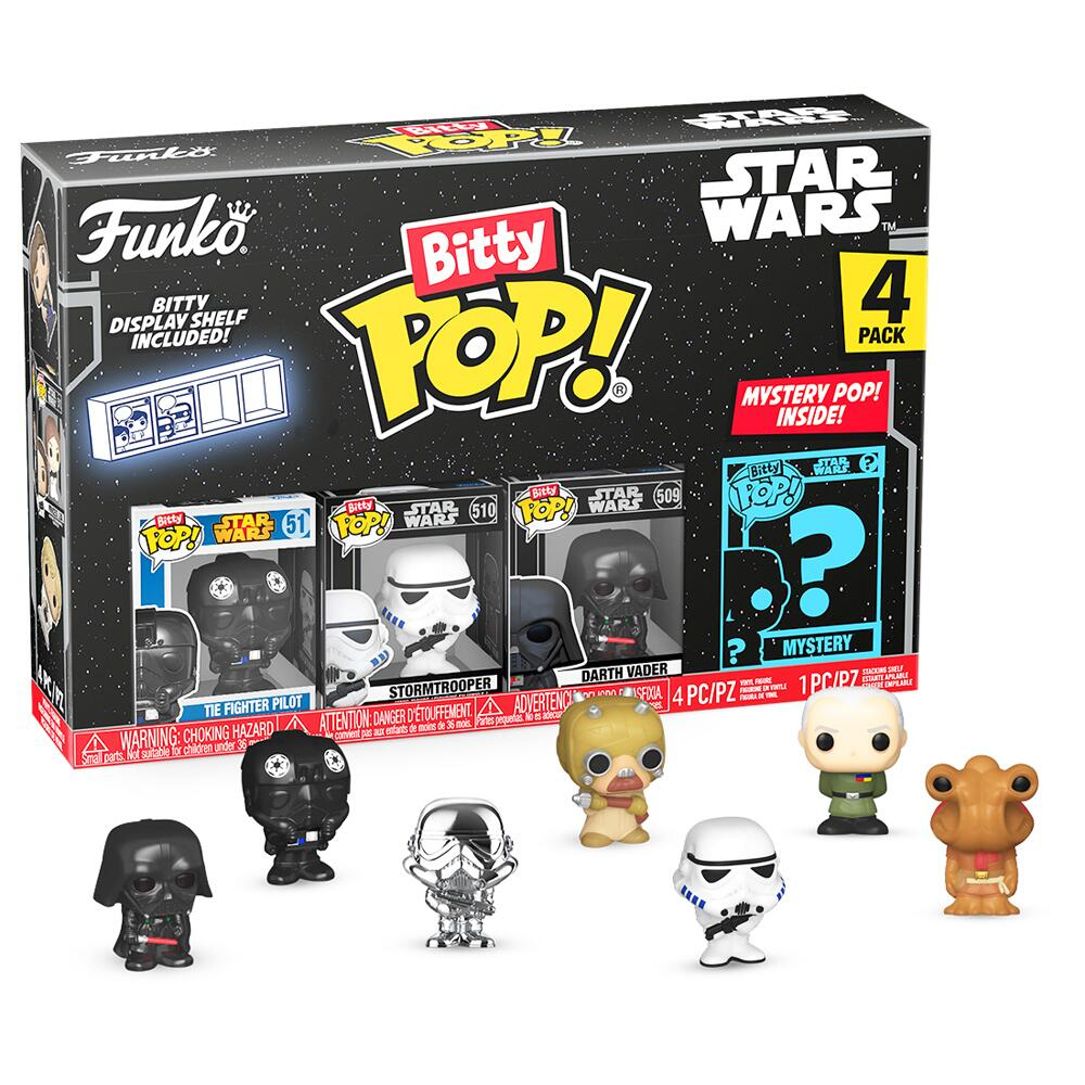 Funko Bitty POP: Star Wars- Darth Vader 4PK varsta 3-5 ani ,5-7 ani ,7-9 ani ,9-12 ani ,12-14 ani ,14-18 ani ,18+, Unisex [1]