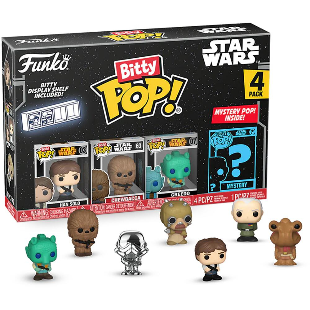 Funko Bitty POP: Star Wars- Han Solo 4PK varsta 3-5 ani ,5-7 ani ,7-9 ani ,9-12 ani ,12-14 ani ,14-18 ani ,18+, Unisex [1]