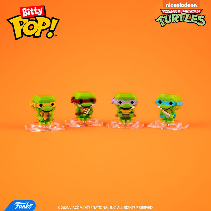 Funko Bitty POP: TMNT- 8-Bit 4PK varsta 3-5 ani ,5-7 ani ,7-9 ani ,9-12 ani ,12-14 ani ,14-18 ani ,18+, Unisex [4]