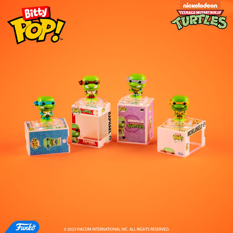 Funko Bitty POP: TMNT- Leonardo 4PK varsta 3-5 ani ,5-7 ani ,7-9 ani ,9-12 ani ,12-14 ani ,14-18 ani ,18+, Unisex [2]