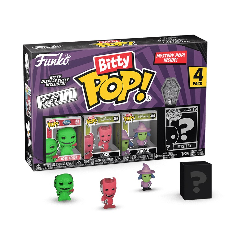 Funko Bitty POP: TNBC- Oogie Boogie 4PK varsta 3-5 ani ,5-7 ani ,7-9 ani ,9-12 ani ,12-14 ani ,14-18 ani ,18+, Unisex [1]