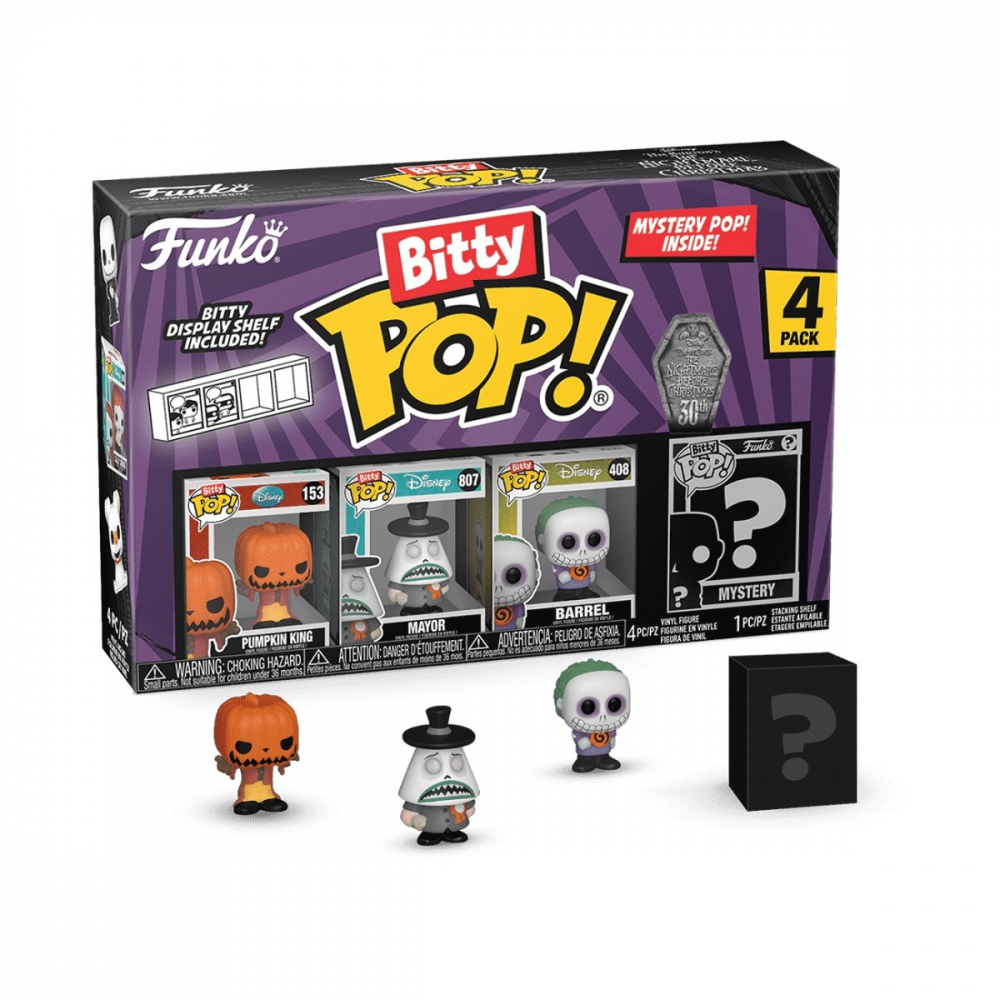 Funko Bitty POP: TNBC- Pumpkin Jack 4PK varsta 3-5 ani ,5-7 ani ,7-9 ani ,9-12 ani ,12-14 ani ,14-18 ani ,18+, Unisex [1]