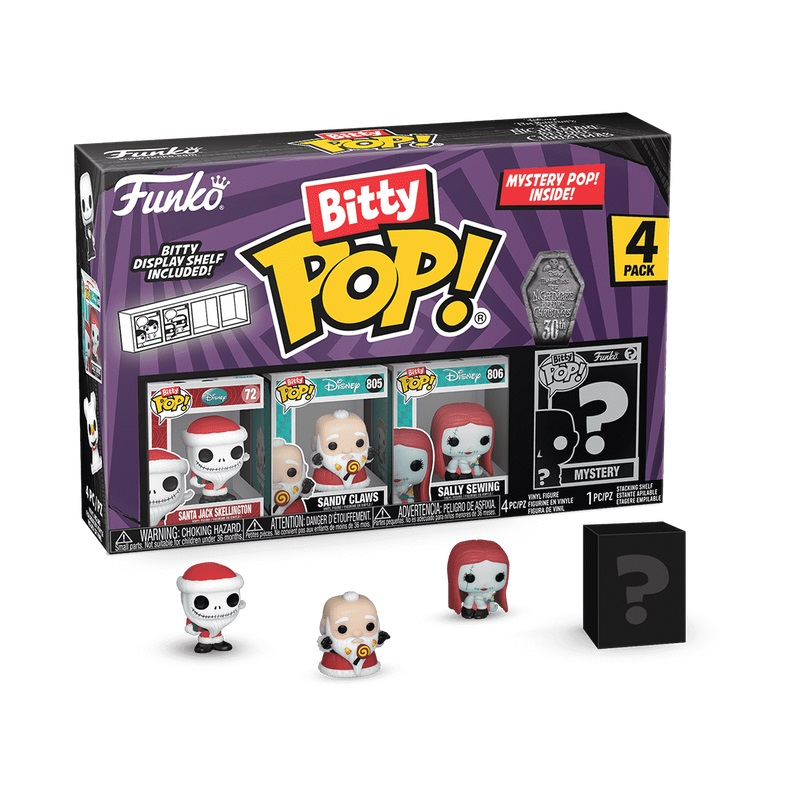 Funko Bitty POP: TNBC- Santa Jack 4PK varsta 3-5 ani ,5-7 ani ,7-9 ani ,9-12 ani ,12-14 ani ,14-18 ani ,18+, Unisex [1]