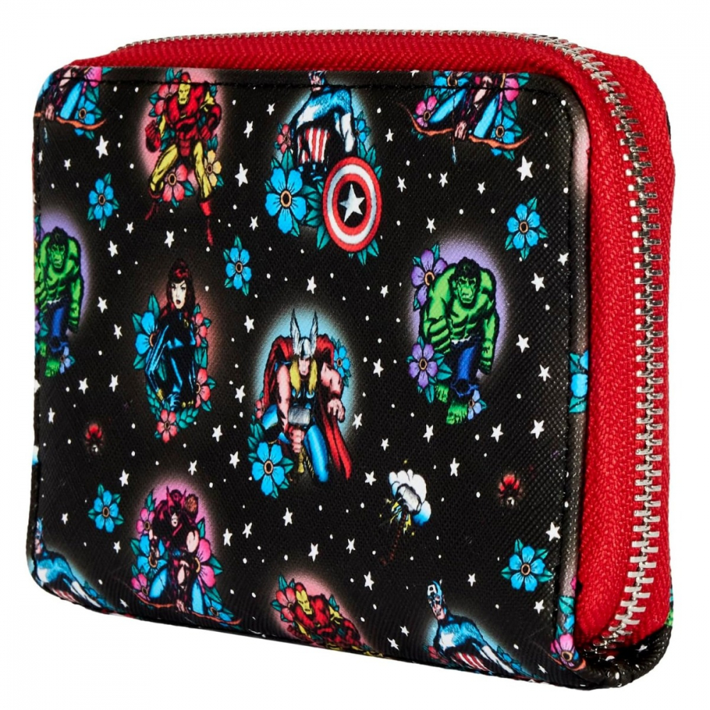 Funko LF: Marvel Avengers Tattoo Zip Around Wallet varsta 3-5 ani ,5-7 ani ,7-9 ani ,9-12 ani ,12-14 ani ,14-18 ani ,18+, Unisex [3]