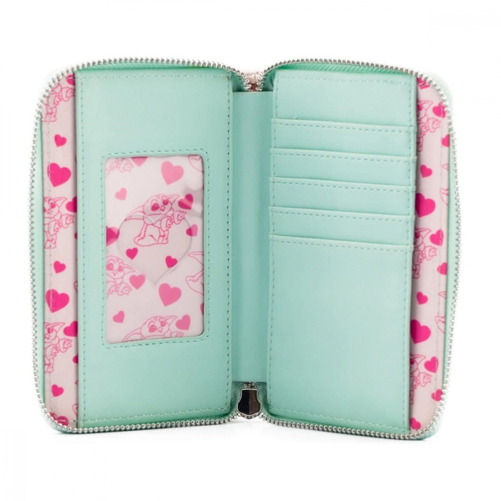 Funko LF: Sw Mandalorian Grogu Valentines Zip Around Wallet varsta 3-5 ani ,5-7 ani ,7-9 ani ,9-12 ani ,12-14 ani ,14-18 ani ,18+, Unisex [3]