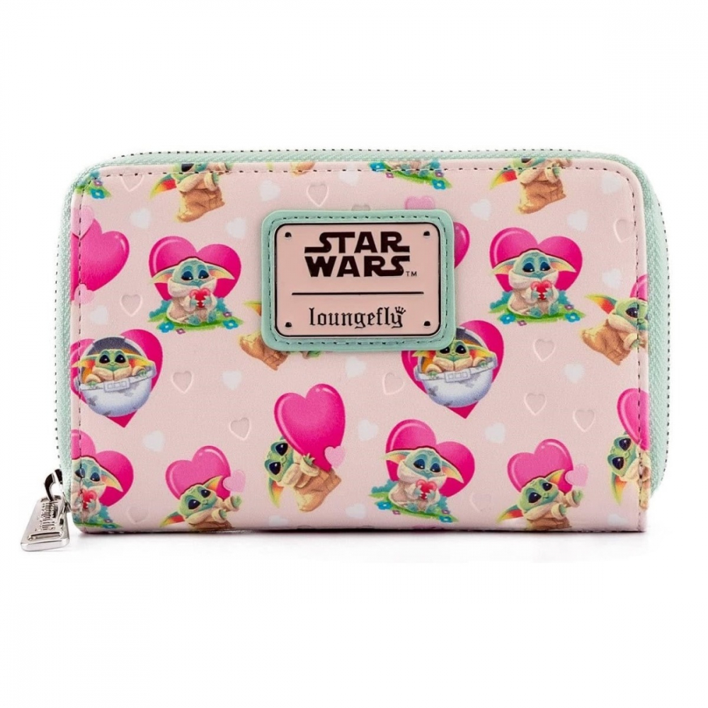 Funko LF: Sw Mandalorian Grogu Valentines Zip Around Wallet varsta 3-5 ani ,5-7 ani ,7-9 ani ,9-12 ani ,12-14 ani ,14-18 ani ,18+, Unisex [1]