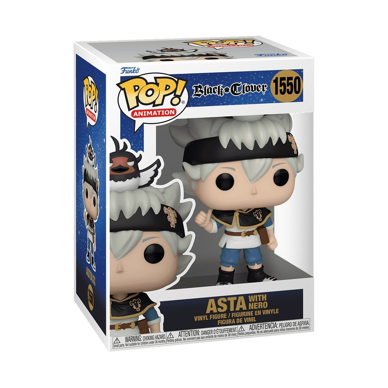 Funko POP Animation: Black Clover- Asta w/Nero varsta 3-5 ani ,5-7 ani ,7-9 ani ,9-12 ani ,12-14 ani ,14-18 ani ,18+, Unisex [1]