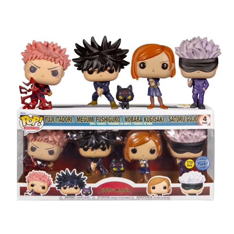 Funko POP Animation: Jujutsu Kaisen S1 4PK varsta 3-5 ani ,5-7 ani ,7-9 ani ,9-12 ani ,12-14 ani ,14-18 ani ,18+, Unisex [1]