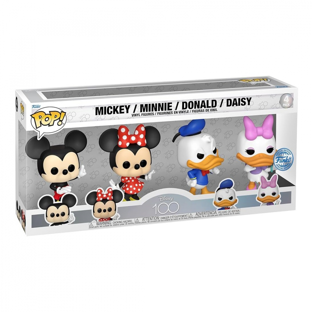 Funko POP Disney: Disney Classics - 4PK - Mickey / Minnie / Donald / Daisy varsta 3-5 ani ,5-7 ani ,7-9 ani ,9-12 ani ,12-14 ani ,14-18 ani ,18+, Unisex [1]
