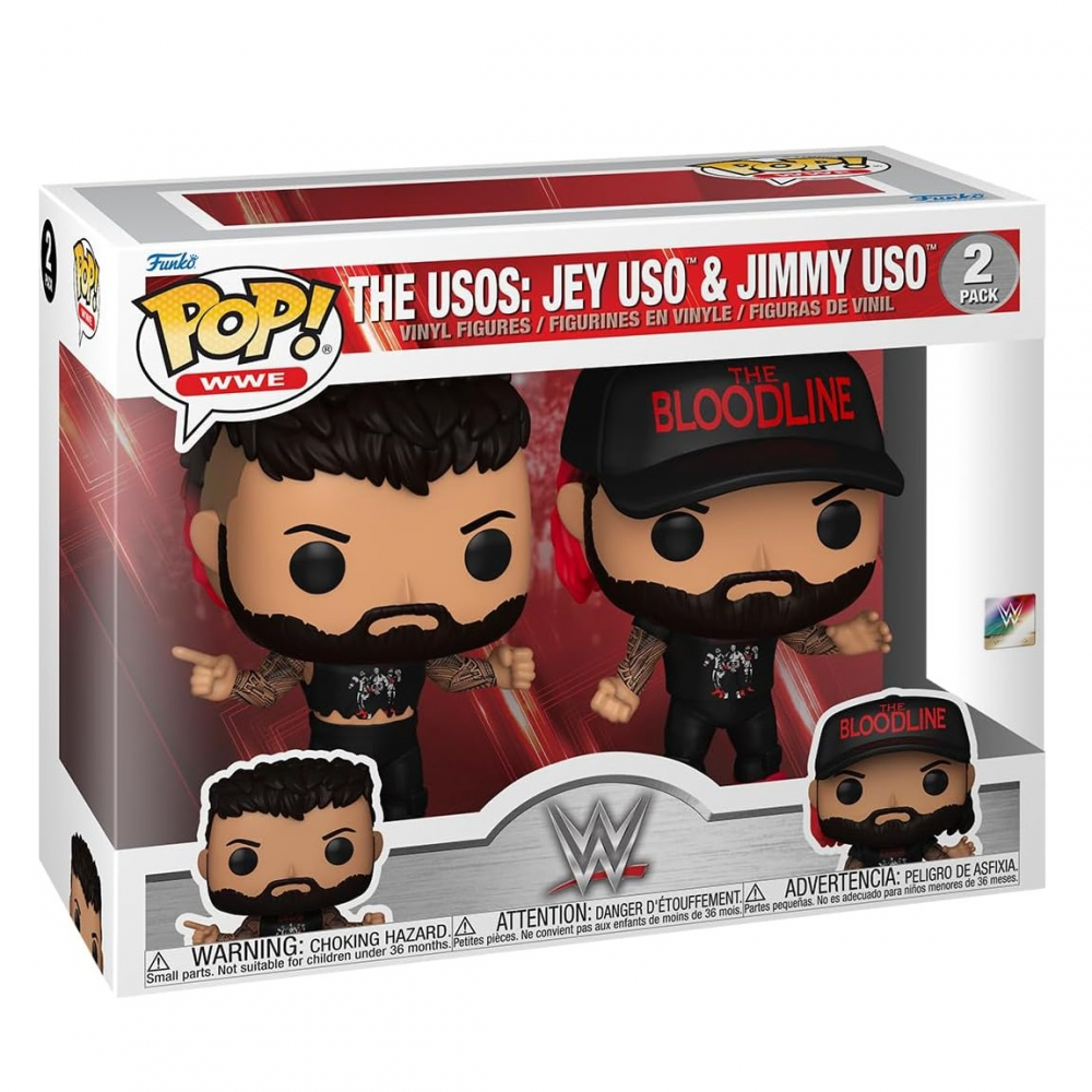 Funko POP WWE: Uso Brothers 2PK varsta 3-5 ani ,5-7 ani ,7-9 ani ,9-12 ani ,12-14 ani ,14-18 ani ,18+, Unisex [1]