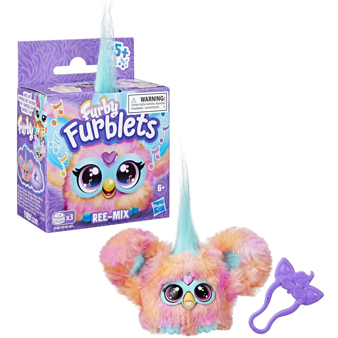Furby furblets jucarie interactiva ree-mix, varsta de la 6 ani la 12 ani [3]